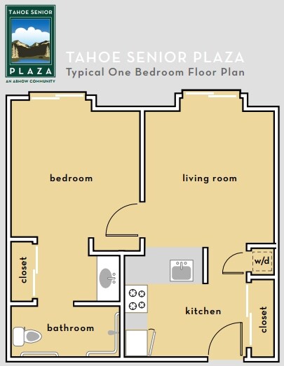 1HAB/1BA - Tahoe Senior Plaza