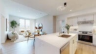Located at 123 S Chapel Ave in Alhambra, CA, this well-appointed 5-bedroom, 3-bathroom single-floor residence offers a thoughtfully designed layout across a generously sized floor plan. The interior is defined by a bright, neutral palette, light wood flooring throughout, and large windows that invite abundant natural light and sweeping views of the surrounding mountains and cityscape.

The living room serves as an inviting central gathering space, featuring oversized windows that frame scenic outdoor vistas and provide a seamless connection to the outdoors. The gourmet kitchen is outfitted with white shaker cabinetry, quartz countertops, a large center island, under-cabinet lighting, a marble-style backsplash, and stainless steel appliances — ideal for both everyday cooking and entertaining.

The five bedrooms are bright and airy, each benefiting from large windows with outdoor views. The primary bedroom offers a comfortable retreat with dual windows overlooking the surrounding neighborhood and hills. The three bathrooms are finished with clean, modern fixtures, including a glass-enclosed walk-in shower and a tub-shower combination with sliding glass doors, all set on light wood-tone flooring. Two hallways and a dedicated entrance complete the practical, flowing layout of this well-designed home.