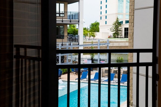 Marble Style Floor Plan Balcony - Quarry at River North