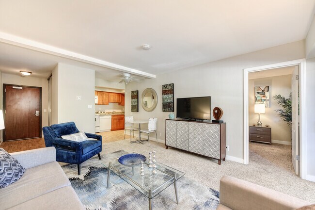 Upgraded Classic 1x1 Living Area - Fayette Arms Apartments