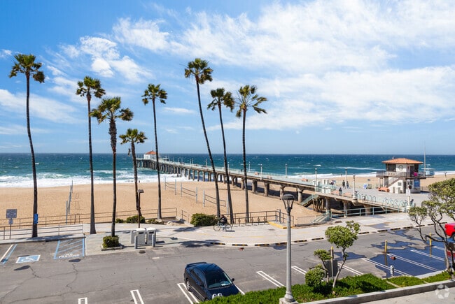 The Famous Manhattan Beach Pier Which Leads to the Roundhouse Aquarium