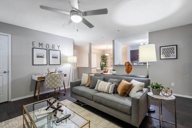 2BR,1BA - 1146SF - Living Room - Clairmont Reserve Apartment Homes