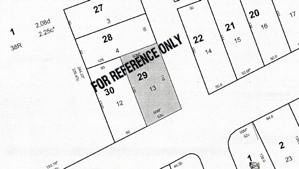 Tax Map - 1923-1925 McCalla Ave