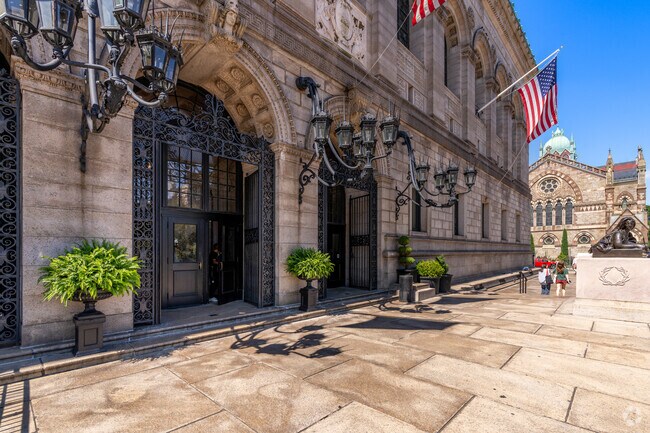 Founded in 1848, the Boston Public Library pioneered American public library services.