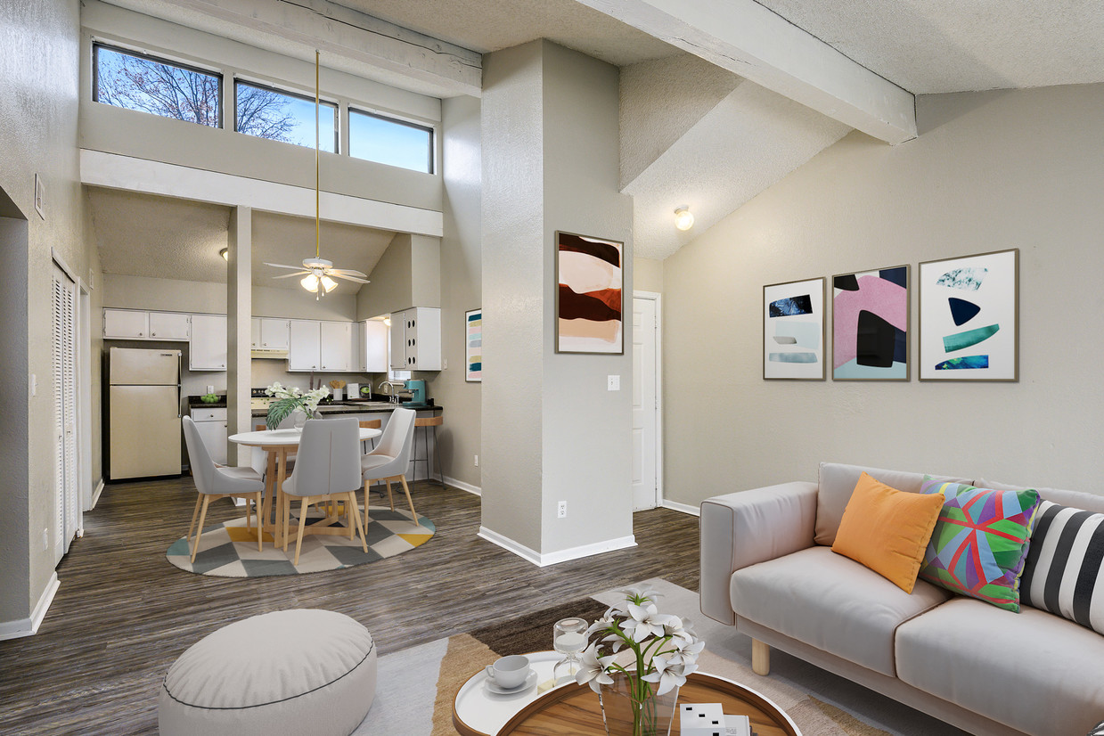 Sala de estar - Cedar Ridge Apartments & Townhomes