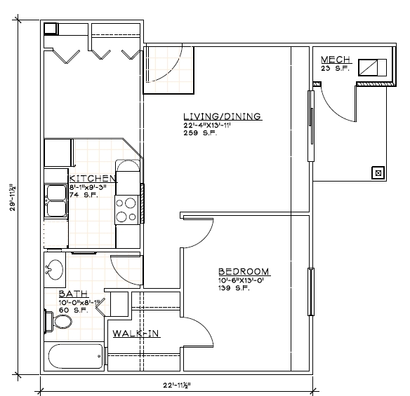 1BR/1BA - Patterson Crossing