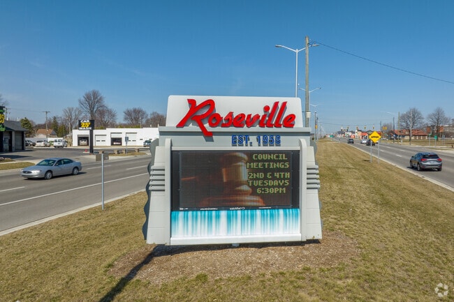 Gratiot and Groesbeck are two main roads running through Roseville.