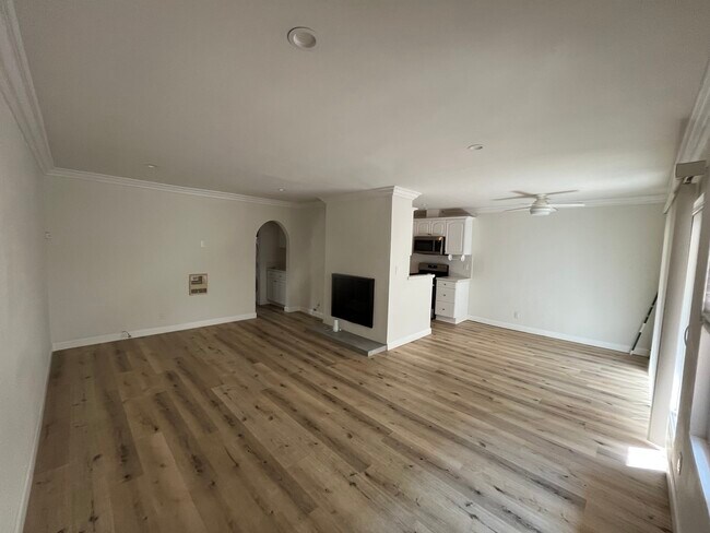 Open concept living room flows into the dining area - 1021 5th St