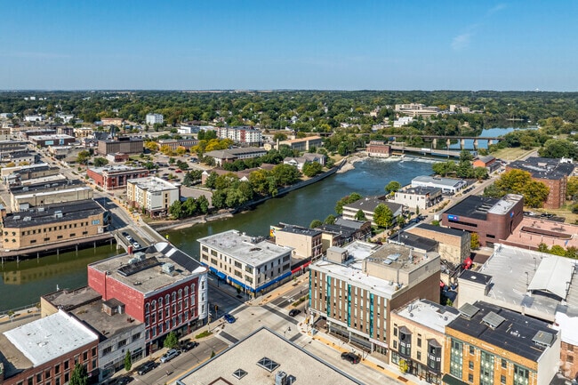 Janesville is known for the Rock River, which cuts through the middle of its downtown area.