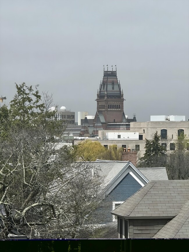 Harvard's Memorial Hall, from your window - 12 Merrill St Apartments