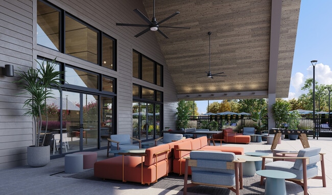 Oxenfree West Oak outdoor lounge. - Oxenfree West Oak