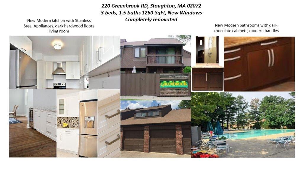 220 Greenbrook Dr, Stoughton, MA 02072 Townhome Rentals in Stoughton