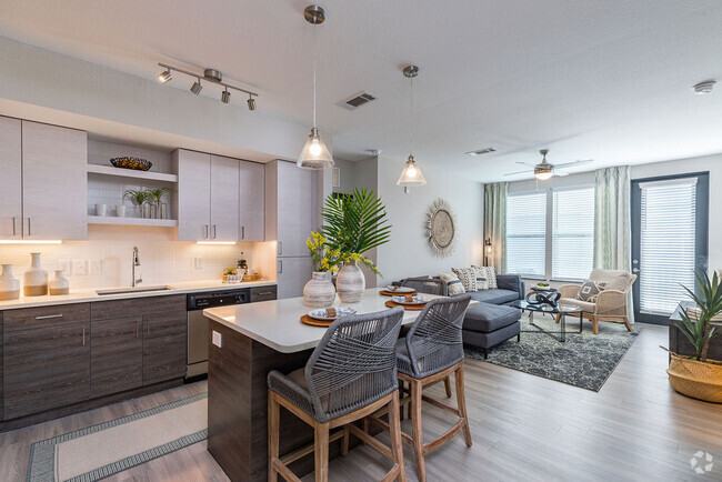 At Irving Place, each apartment home features an inviting Kitchen with luxury features. - Irving Place North Rocky Point