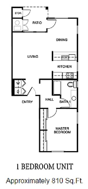1BR/1BA - Creek Bridge Apartment