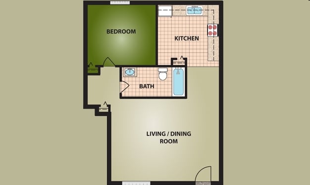 1BR/1BA - Danville Commons