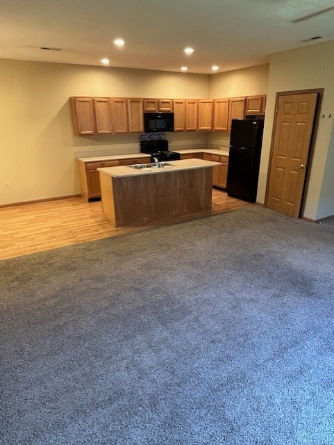 Kitchen with New Flooring - 1529 Williamsburg Pl