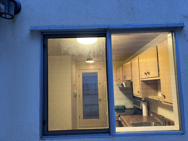 Looking into kitchen from deck - 144 Locksley Ave