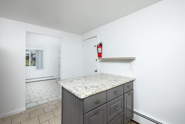 kitchen island looking into living room - 1734 Abbott Ave