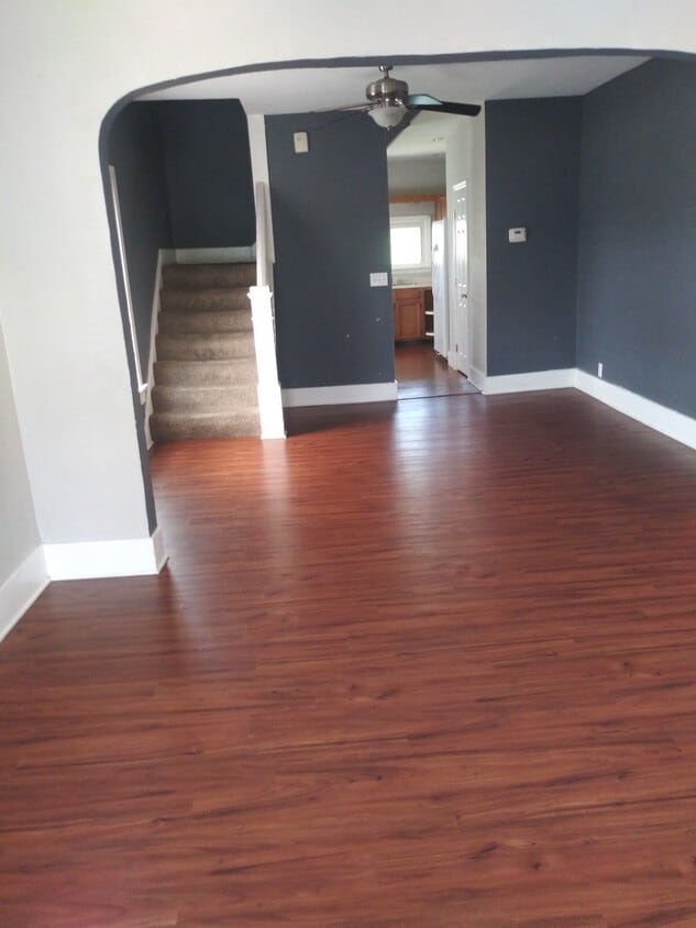 Looking at stairs into kitchen - 704 Kolping Ave