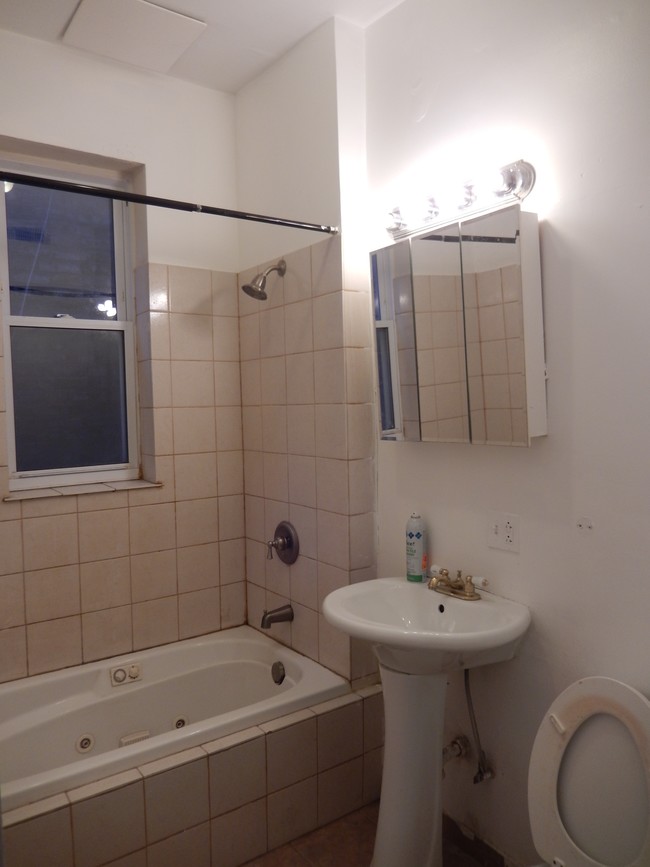 full bath of 1 of 3 condo-quality units - 1125 S Troy St