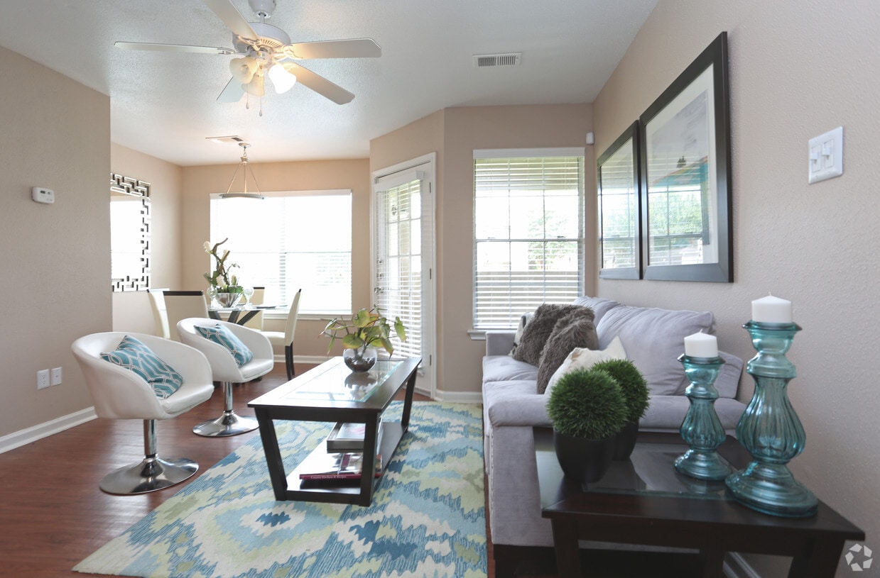 2 Bedroom Living Room - Crossings at Cherry Apartment Homes