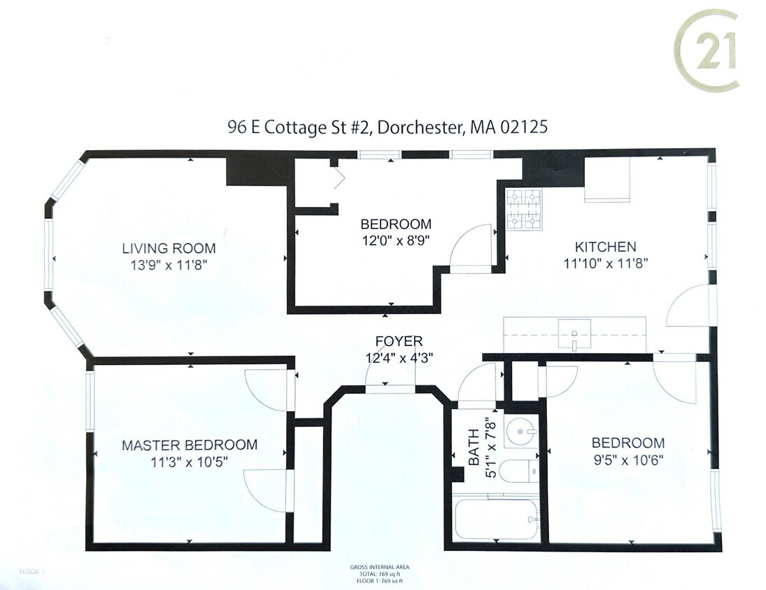 96 E Cottage St, Boston, MA 02125 House Rental in Boston, MA