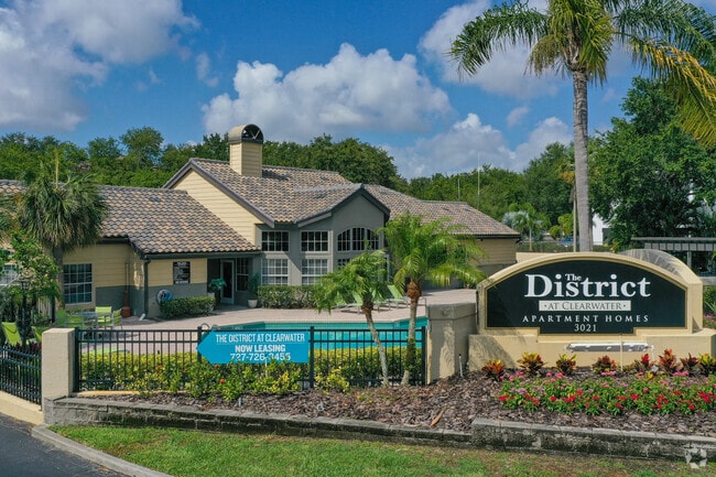 Main Entrance & Leasing Office - The District at Clearwater Apartments