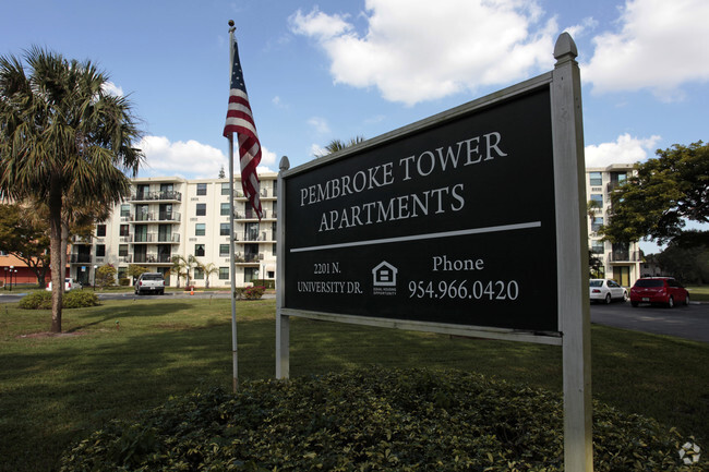 Sign - Pembroke Tower Apartments