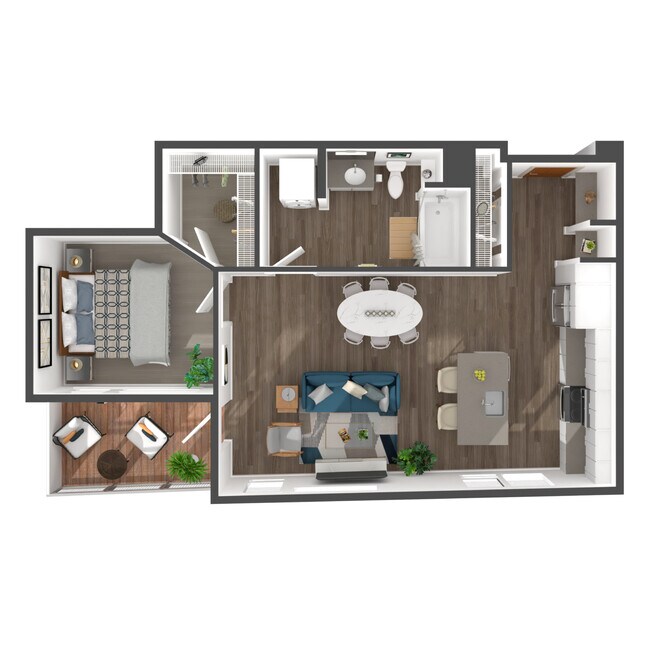 Plano de planta - The Heron Flats and Lofts