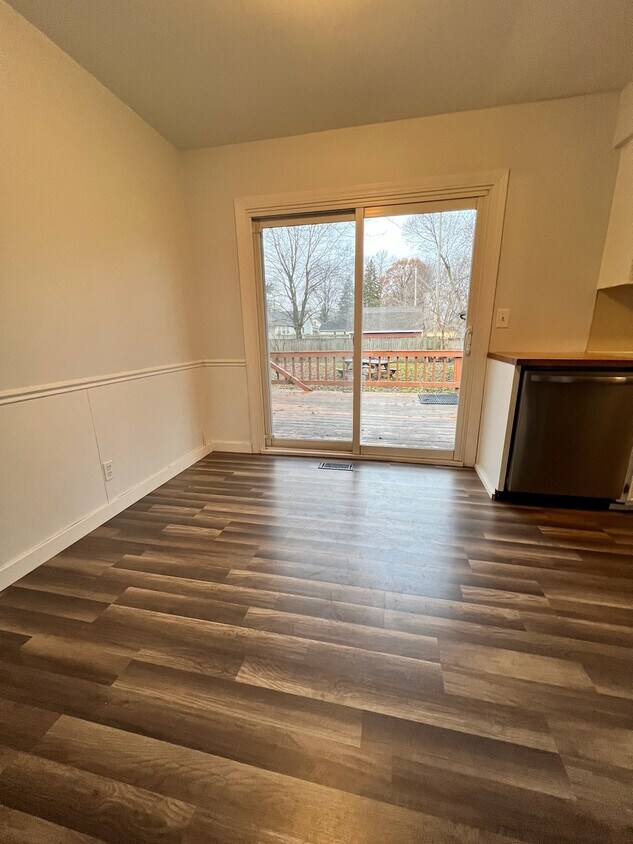 Open concept Dining room with slider - 313 W McKinley Ave