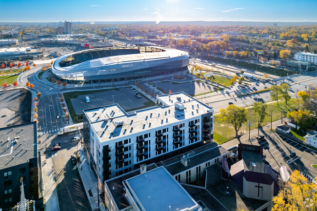 Aerial Photo - The Pitch Apartments