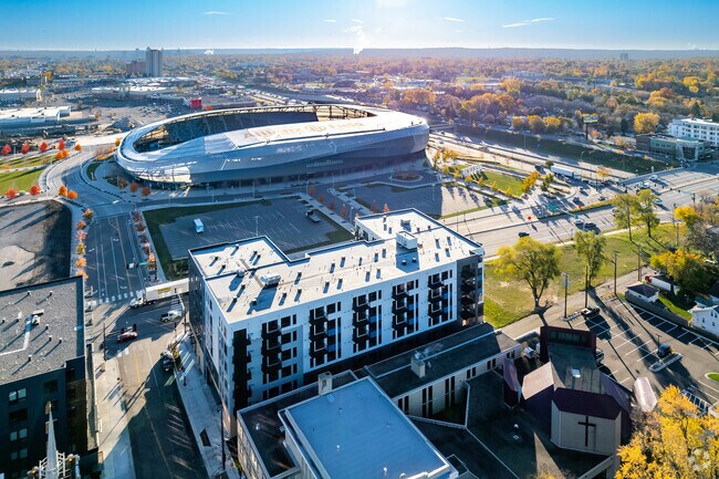 Aerial - The Pitch Apartments