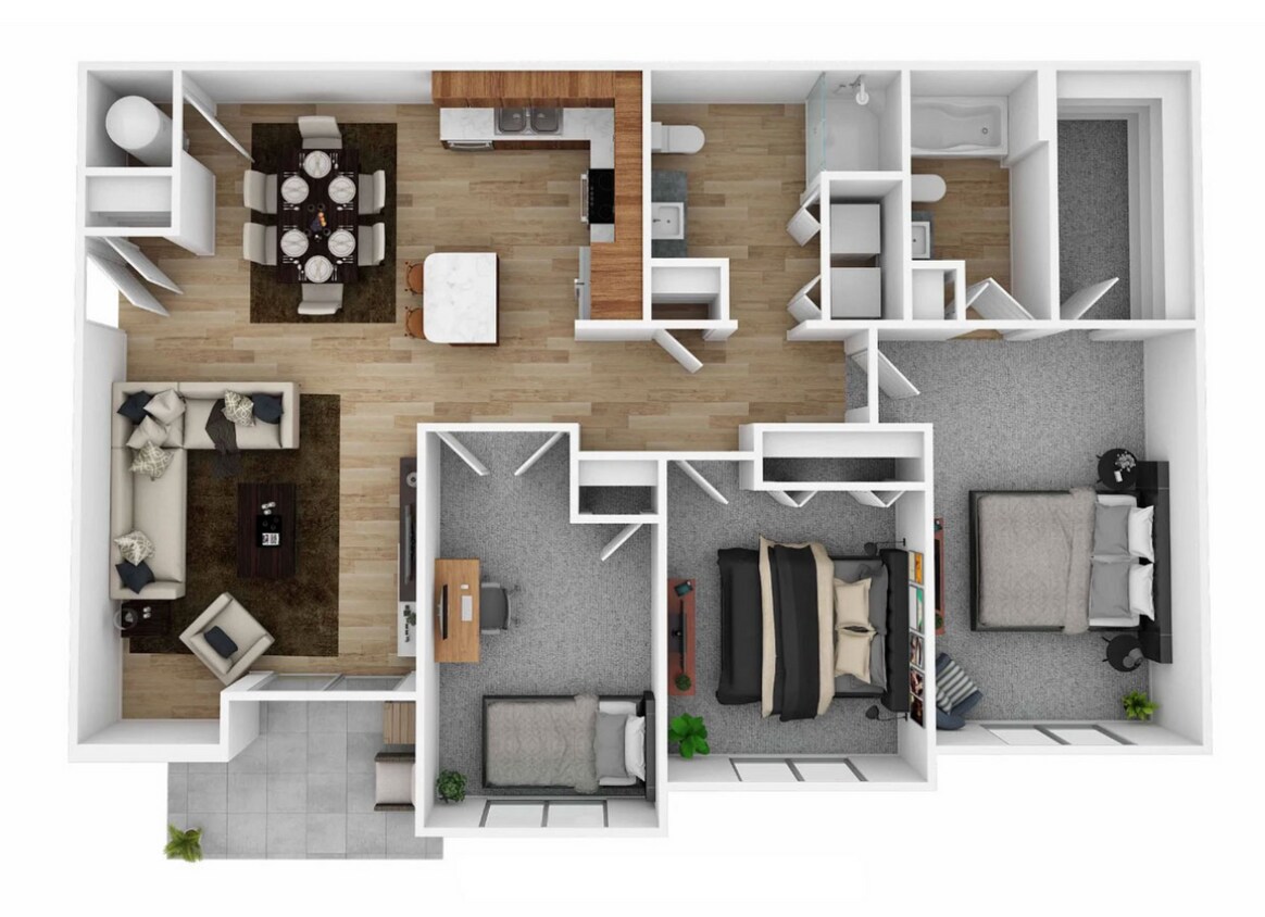 Primary Photo - 3rd floor, balcony facing the south!