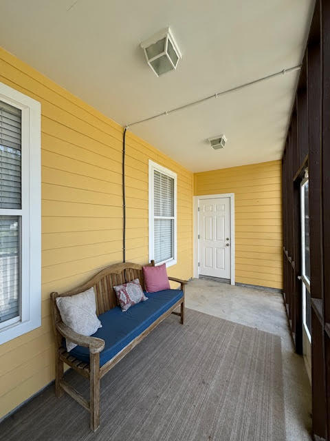 screened back porch with storage - 508 John Baptiste St