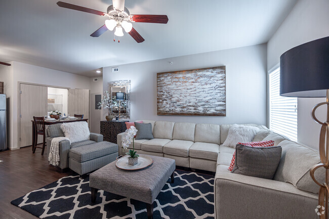 2BR, 1BA - 889SF - Living Room - Walton Crossing