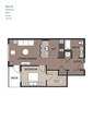 1 Bedroom Plan 1D