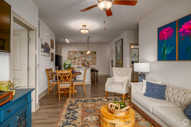 2BR, 2BA - 1177SF - Living Room - Berkmar Landing Apartments