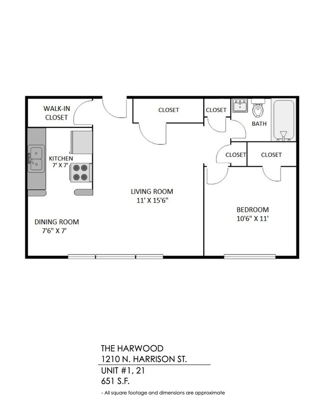 Plano de planta - The Harwood
