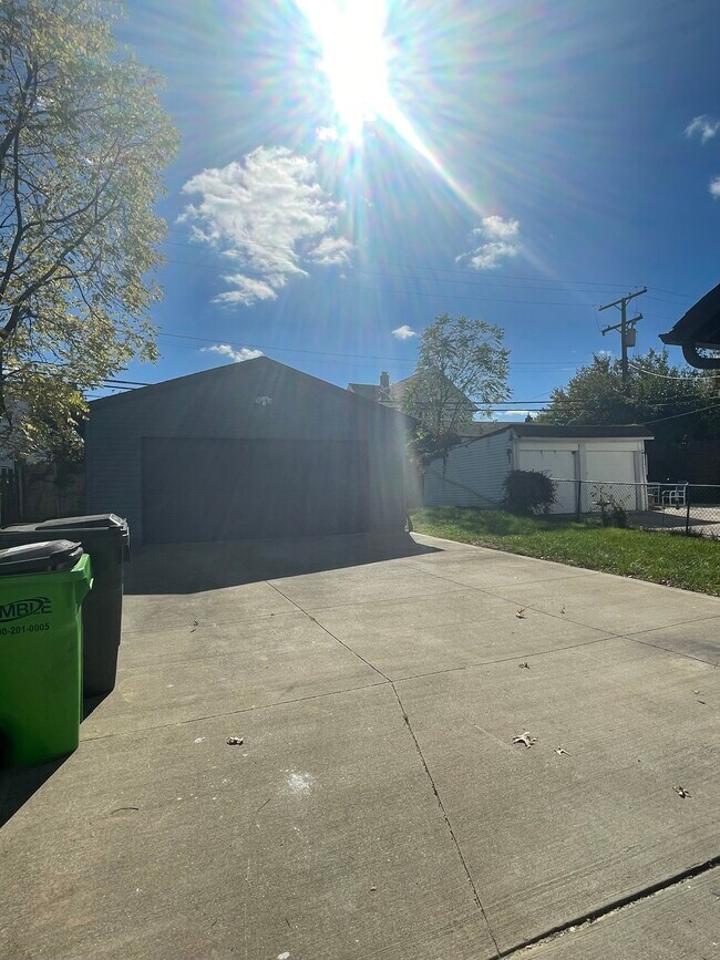 Garage and Back yard - 10212 Plymouth Ave