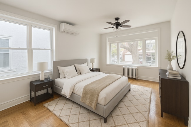 Primary bedroom Virtually Staged - 4099 Bedford Ave