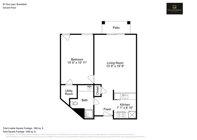 B1 Floor Plan - Willow Brook Court