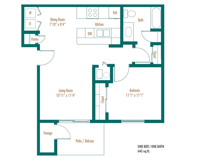 1HAB/1BA - Sycamore Springs