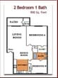 Two Bedroom/ One Bath