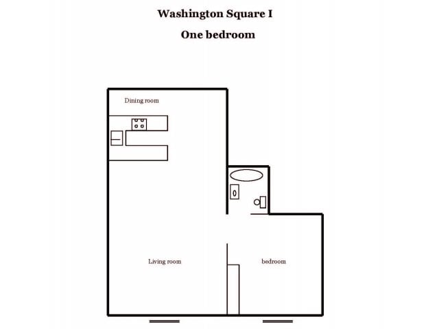 1BR/1BA - Washington Square Apartment I