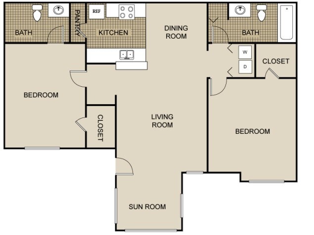 Waverly Place Als Melbourne Fl Apartments Floorplan Waverly Place