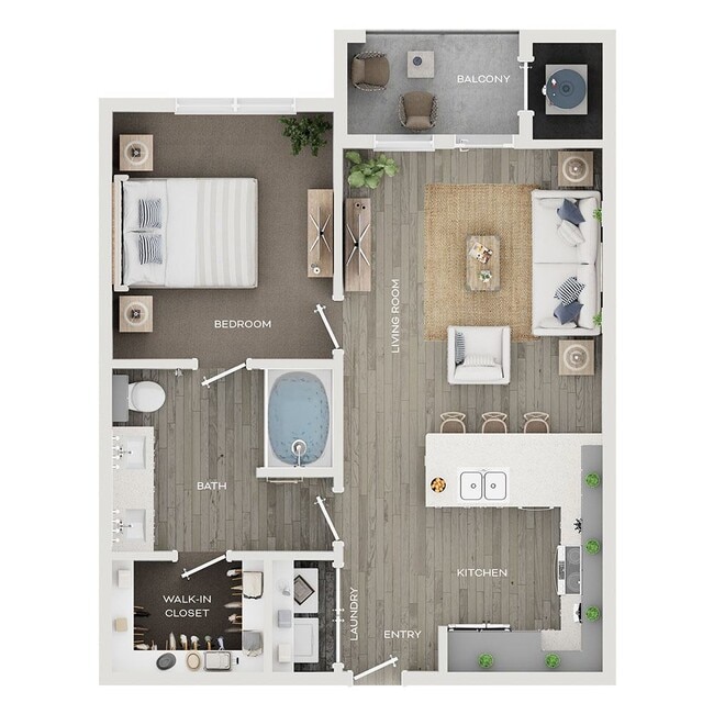 Floorplan - Eckhert Crossing Apartments