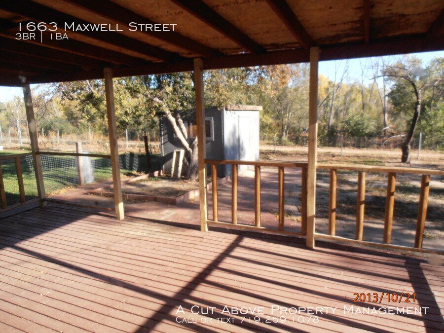 1663 Maxwell St, Colorado Springs, CO 80906 House Rental in Colorado