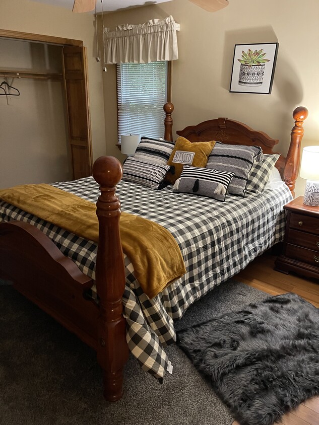 Fully Furnished Bedroom with wide double closets. - 230 Tom Swamp Rd