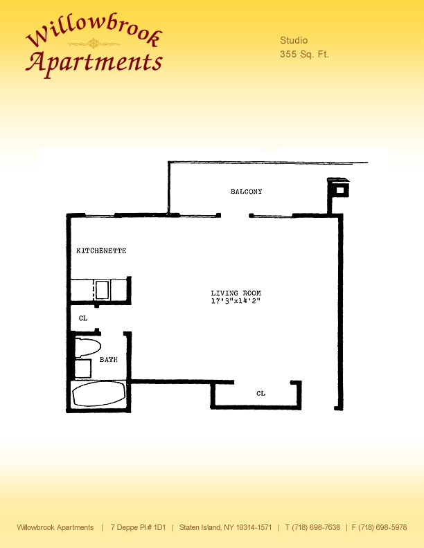 Estudio - Willowbrook Apartments