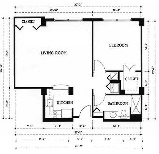 1HAB/1BA - Palace Suites